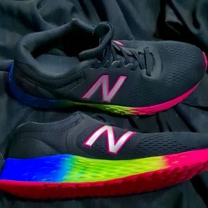 New Balance Rainbow Sneakers Big Girls Size 5